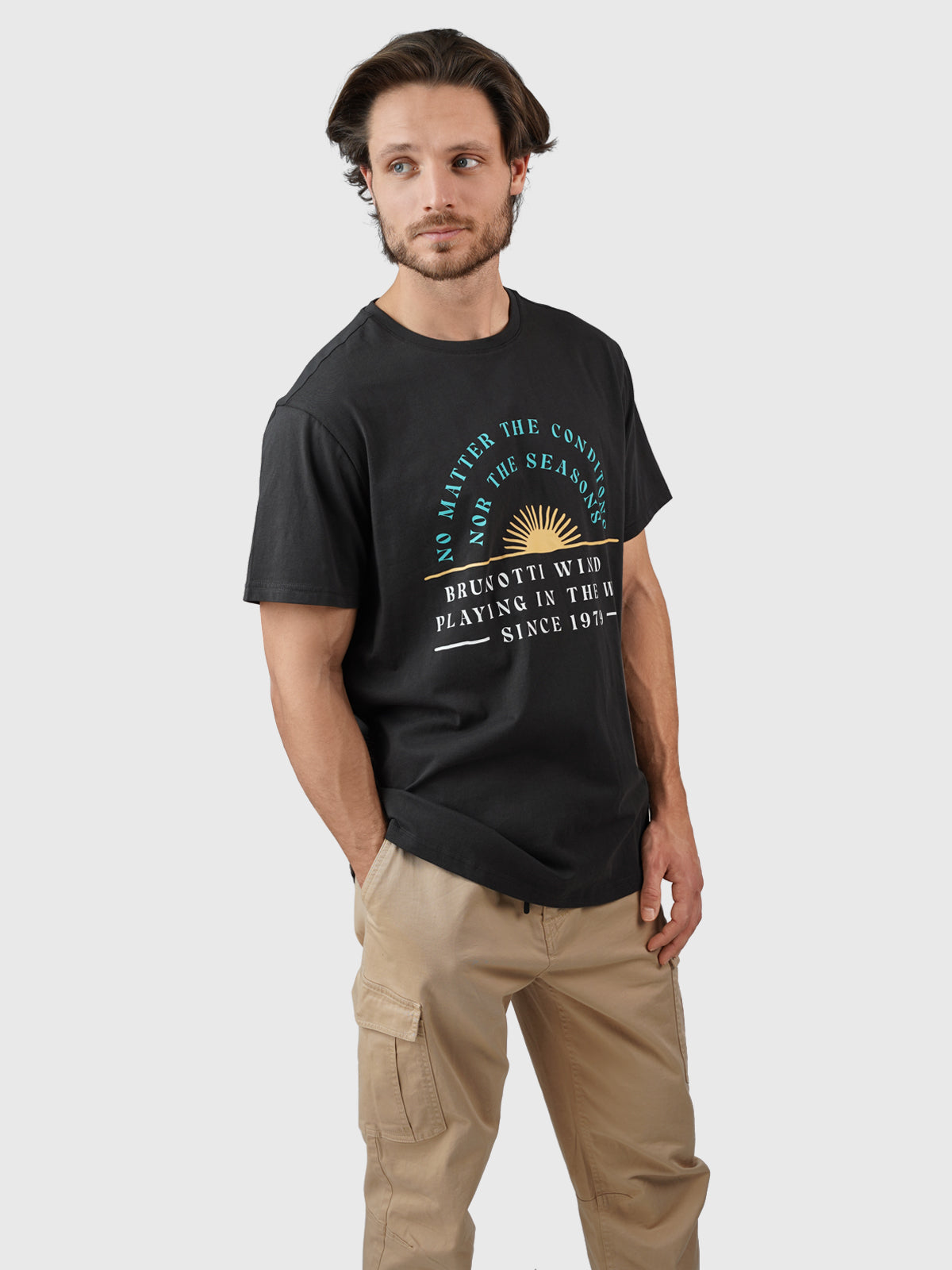 Leeway Herren T-shirt | Schwarz