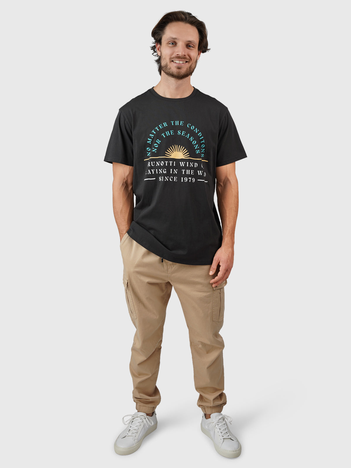 Leeway Heren T-shirt | Zwart