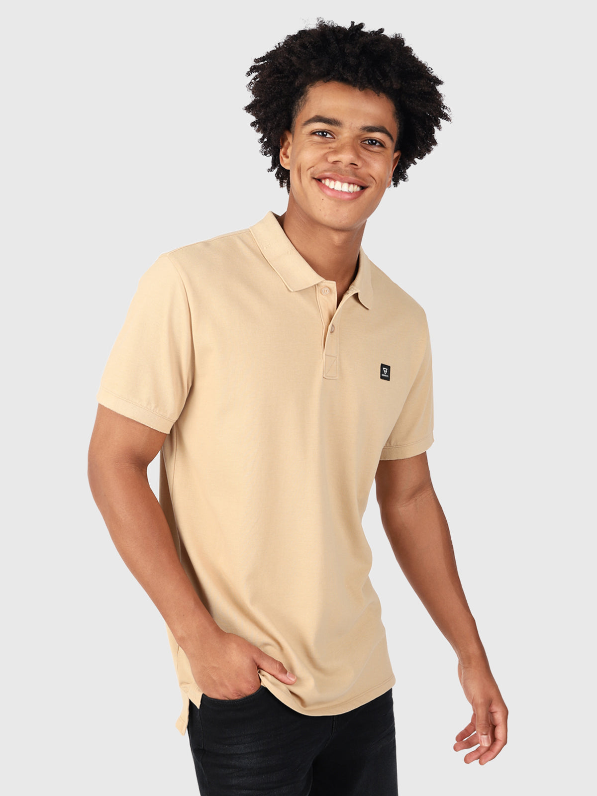 TavECO 男士 Polo 衫 | 米色