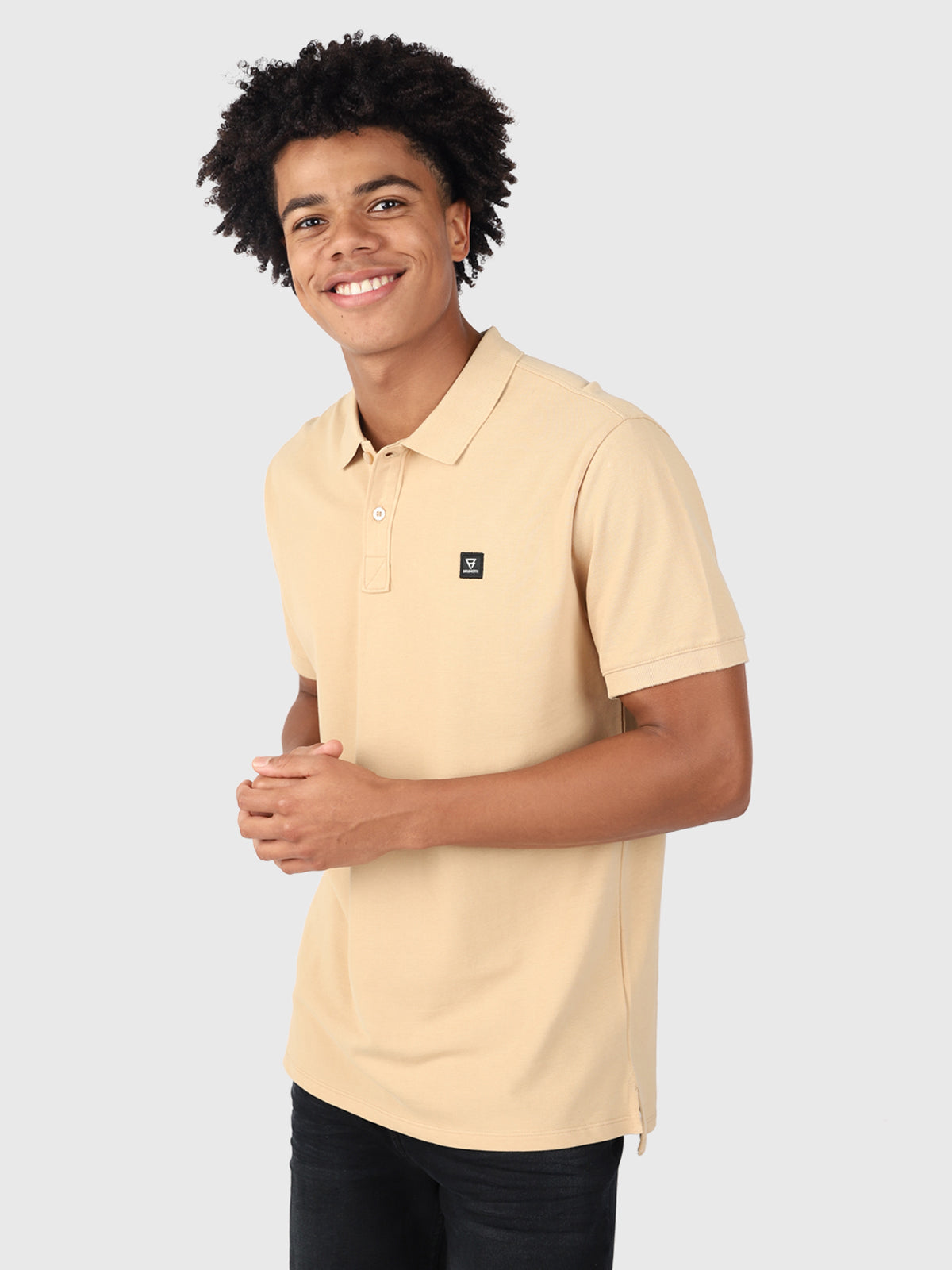 TavECO 男士 Polo 衫 | 米色