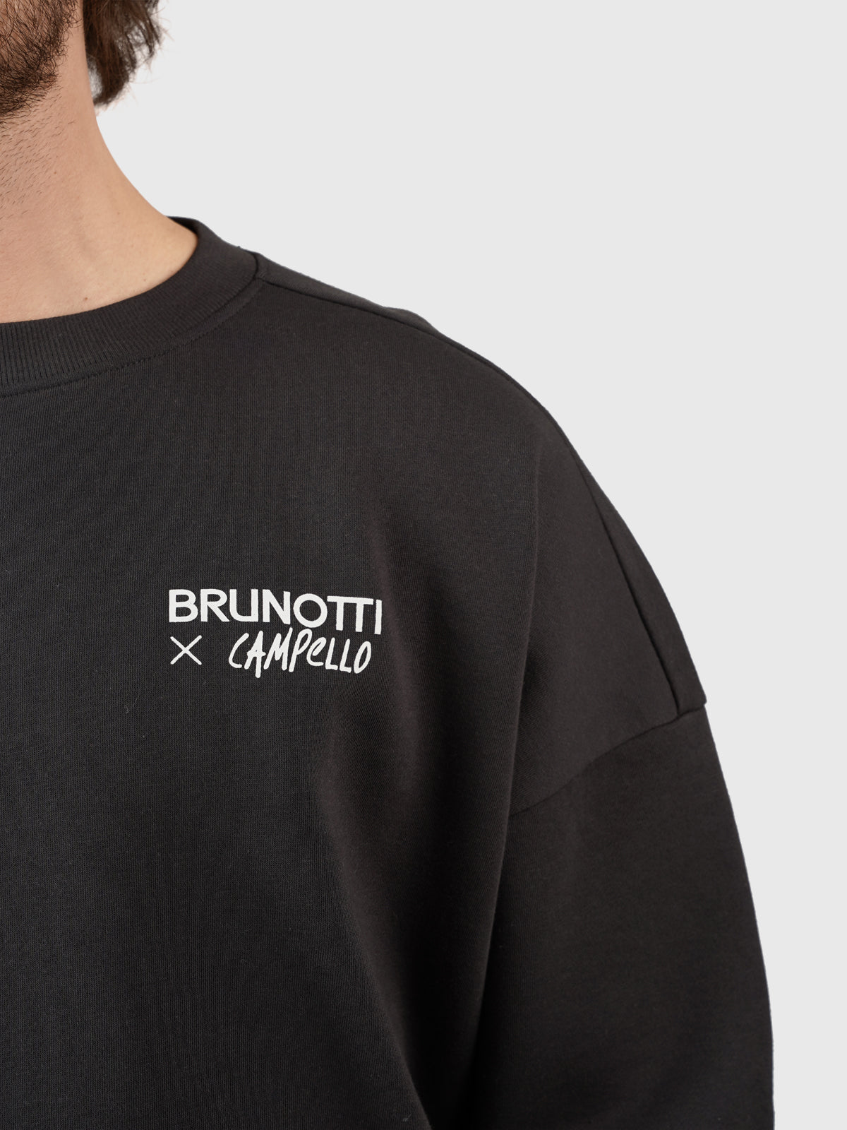 Campello-Island Herren Oversized Sweatshirt | Schwarz