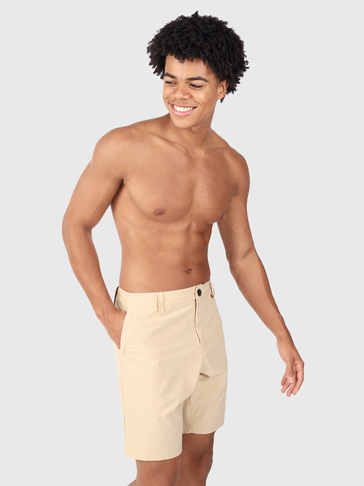 Marret Men Hybrid Shorts | Beige