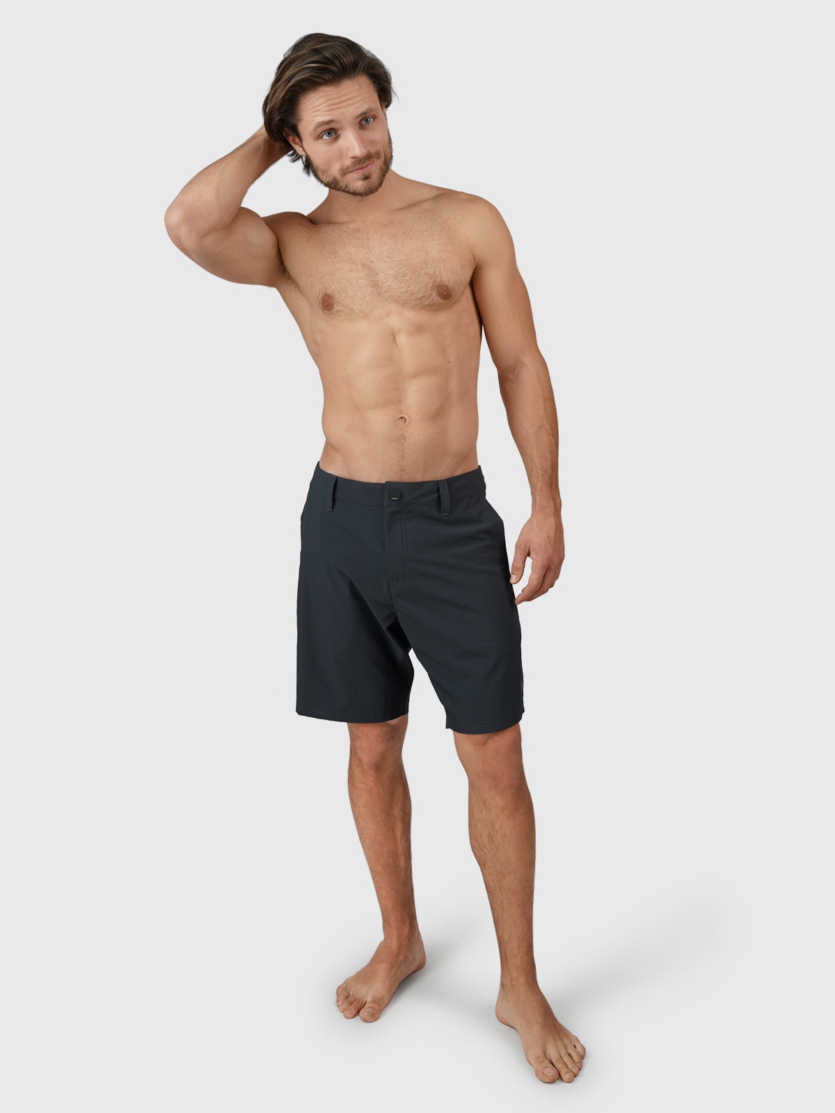 Marret Heren Hybrid Shorts | Licht Zwart