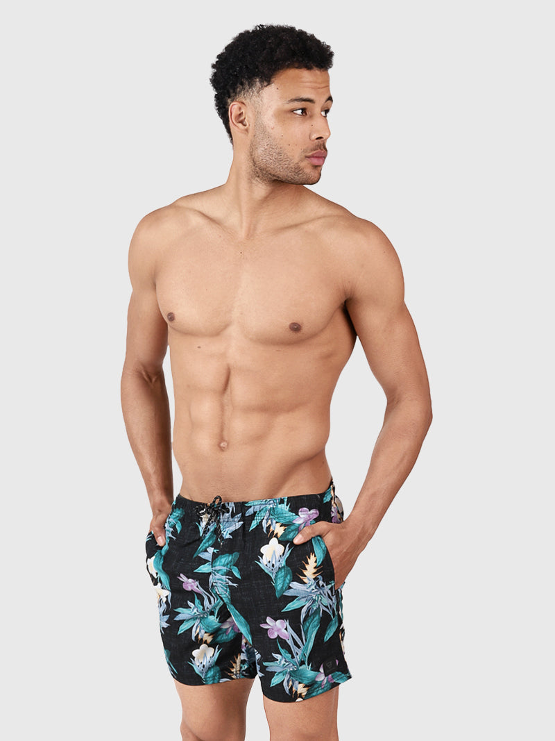 Cruneco-AO Herren Badehose | Schwarz