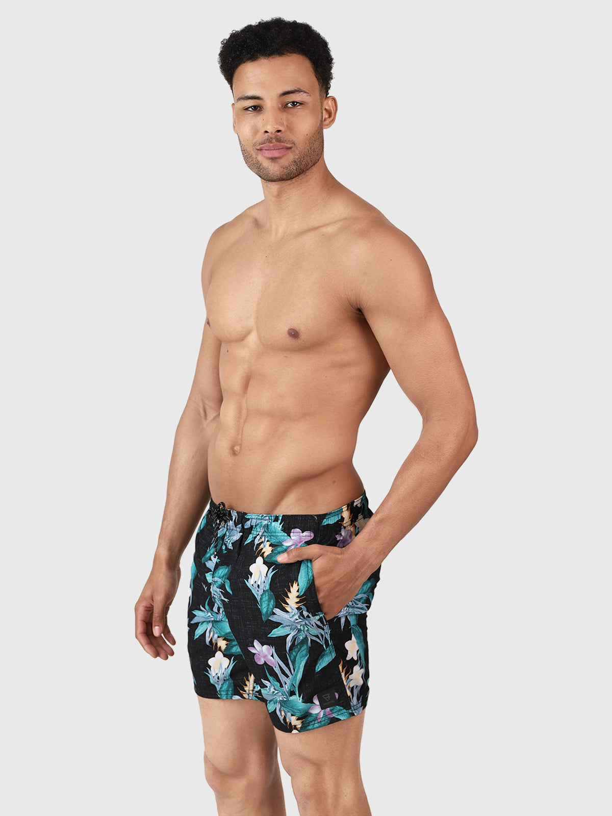 Cruneco-AO Men Swim Shorts | Black