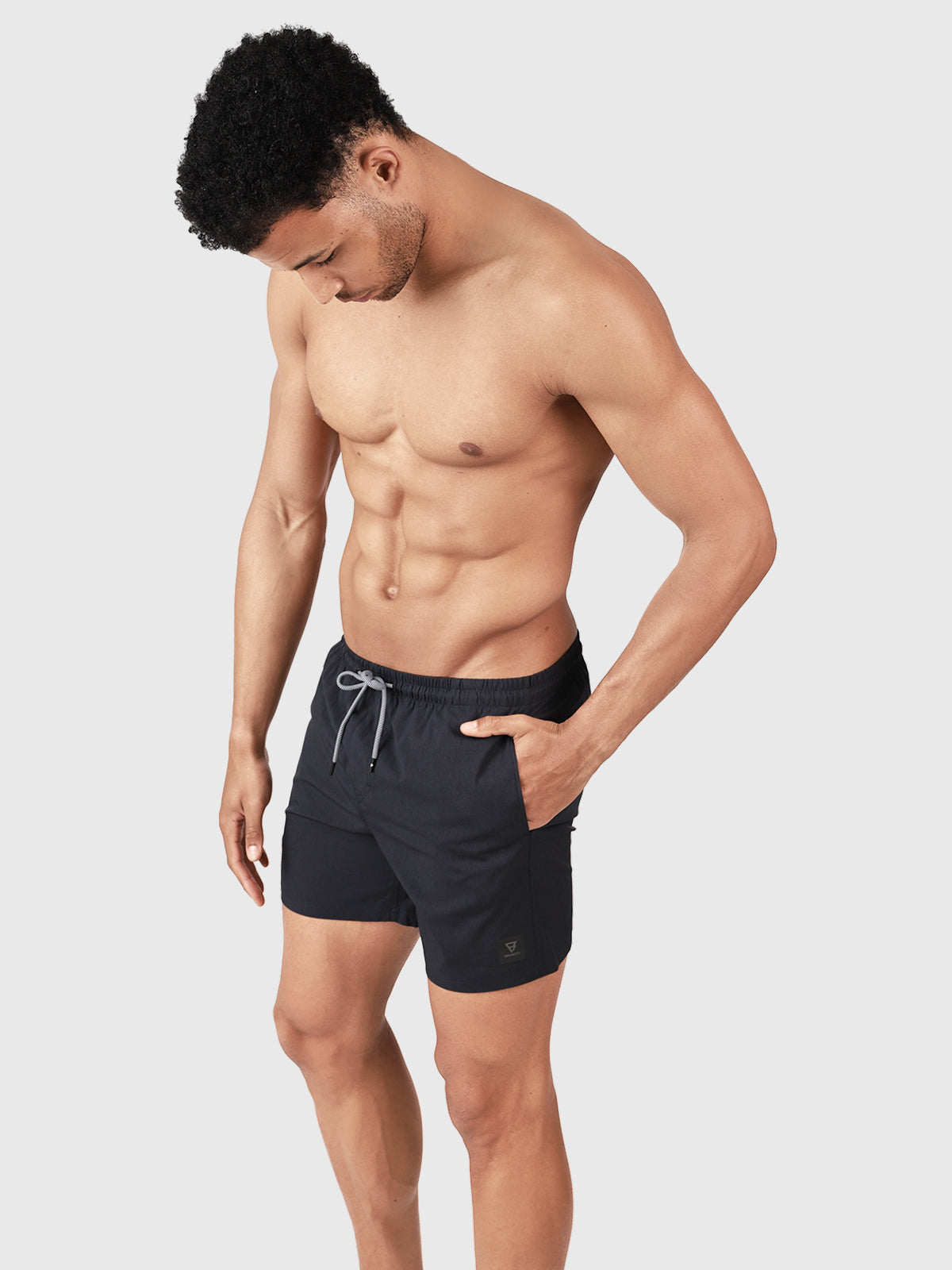 Volleyer Herren Badehose | Schwarz