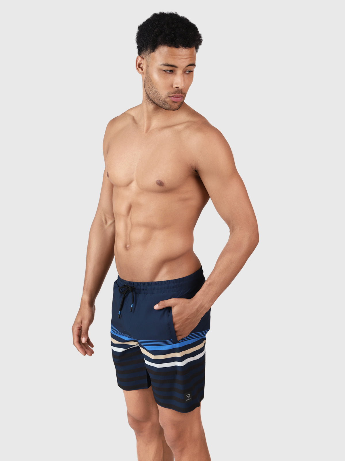 Perths Herren Badehose Lang | Blau