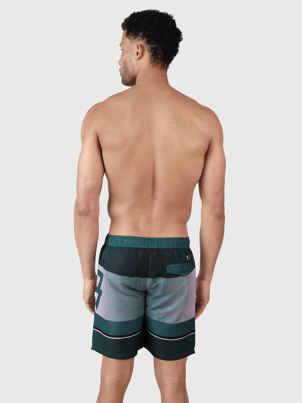 Maron Men Long Swim Shorts | Green