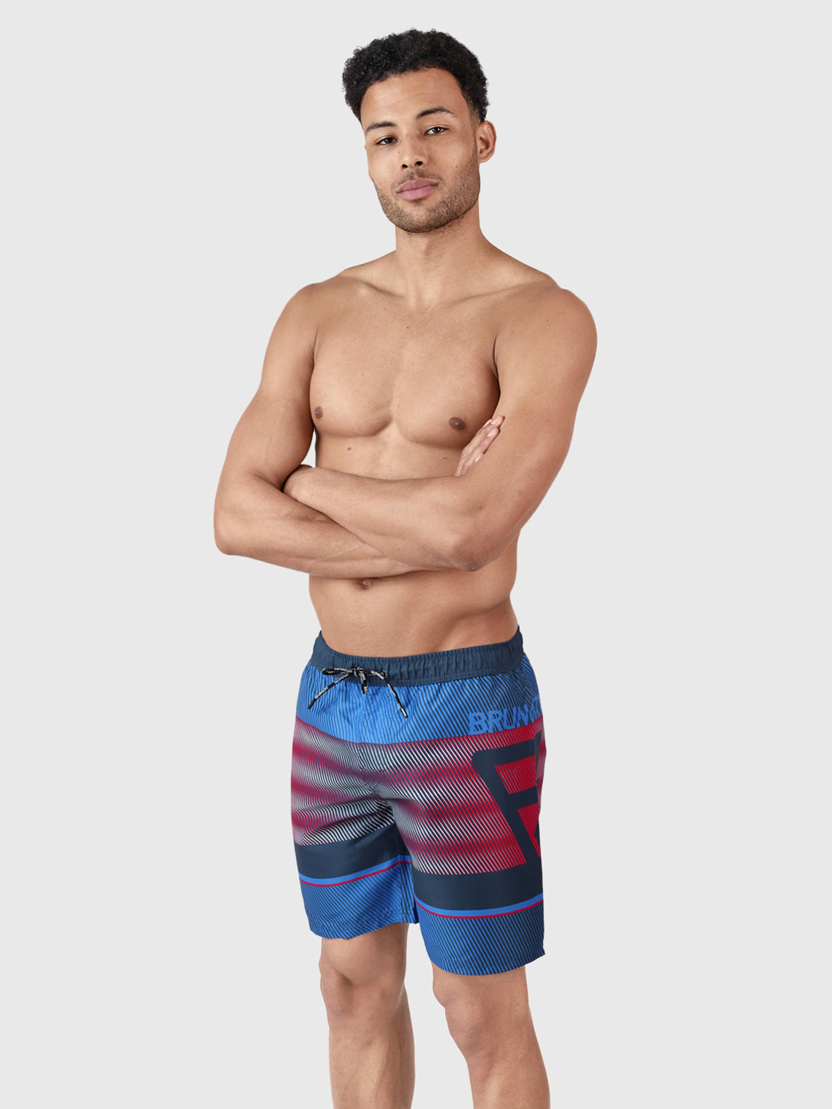 Maron Herren Badeshorts Lang | Blau