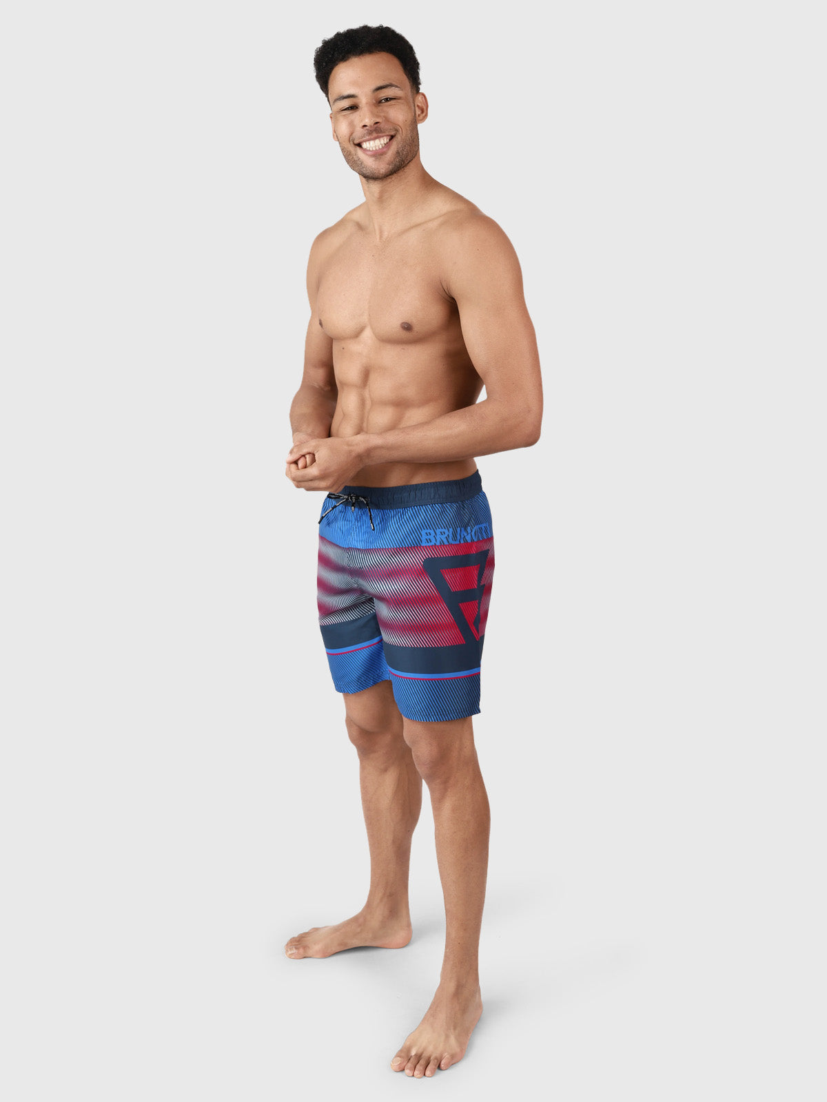 Maron Herren Badeshorts Lang | Blau