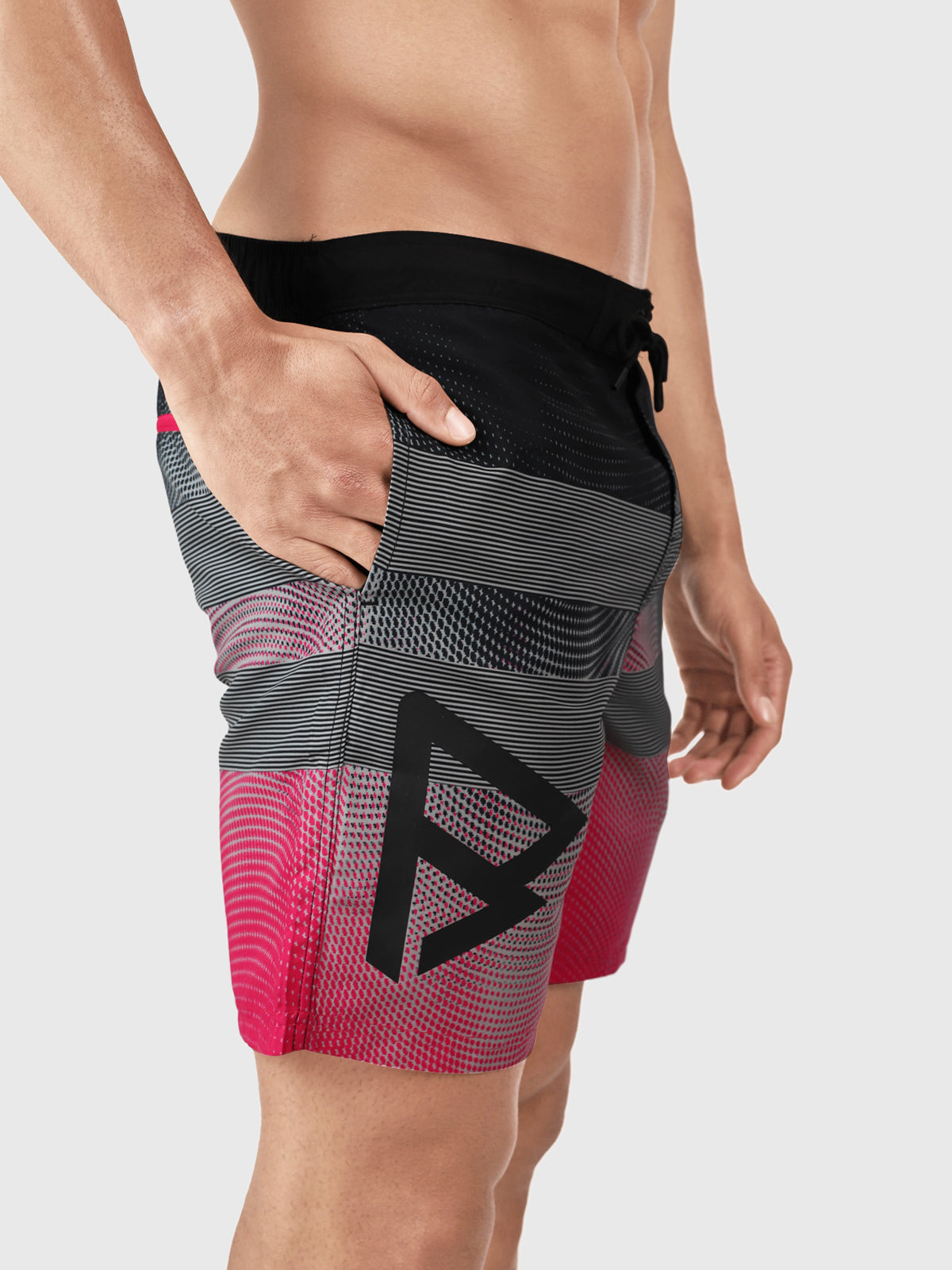 Archal Herren Badeshorts Lang | Rot