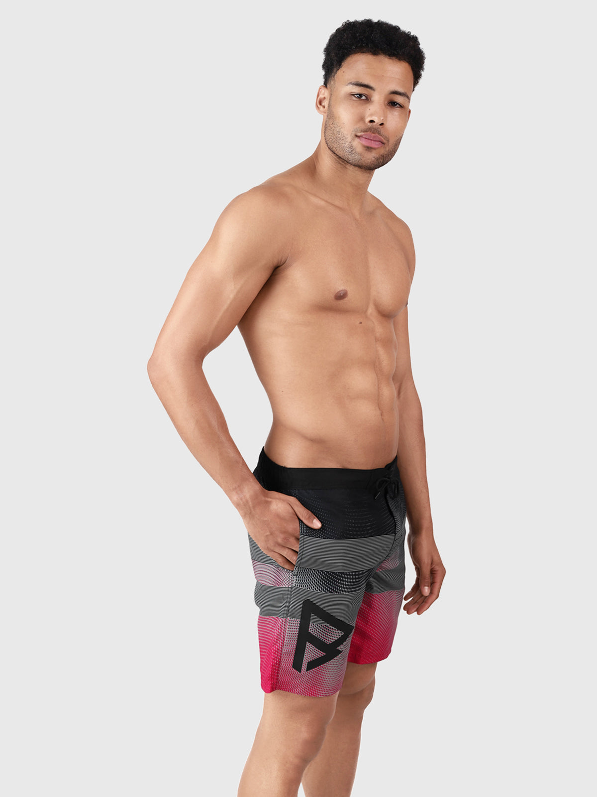 Archal Herren Badeshorts Lang | Rot