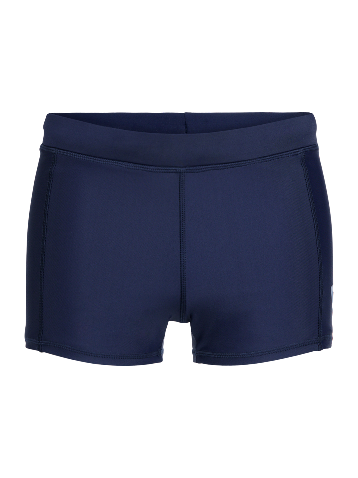 Samier-Logo Men Swim Trunks | Indigo Blue