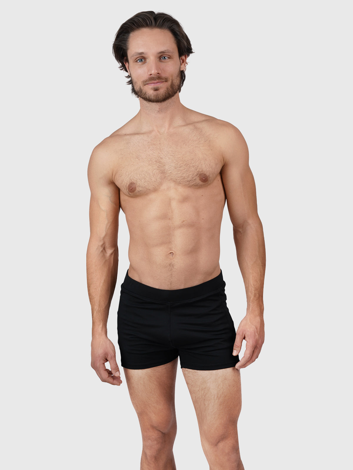 Samier Logo Men Swim Trunks Black Brunotti