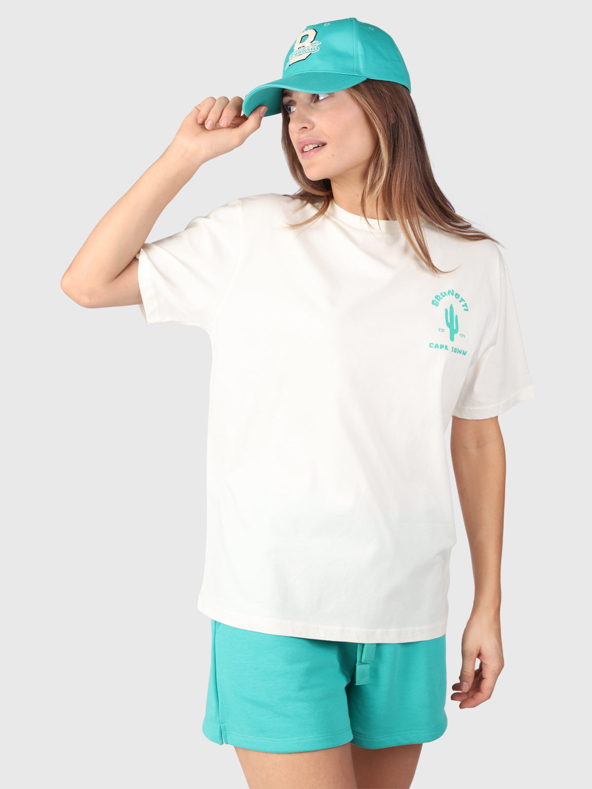 Vieve Damen Oversized T-Shirt | Off-White