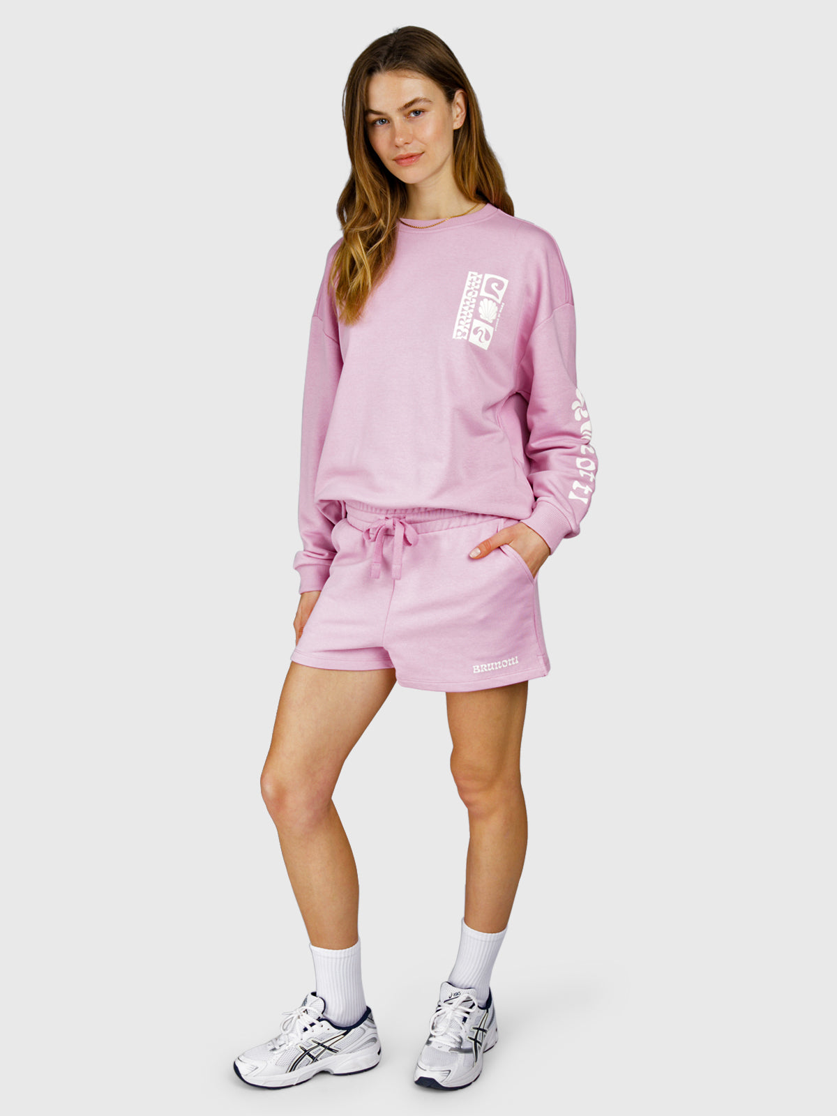 Milly Women Sweat Short | Mauve Mist