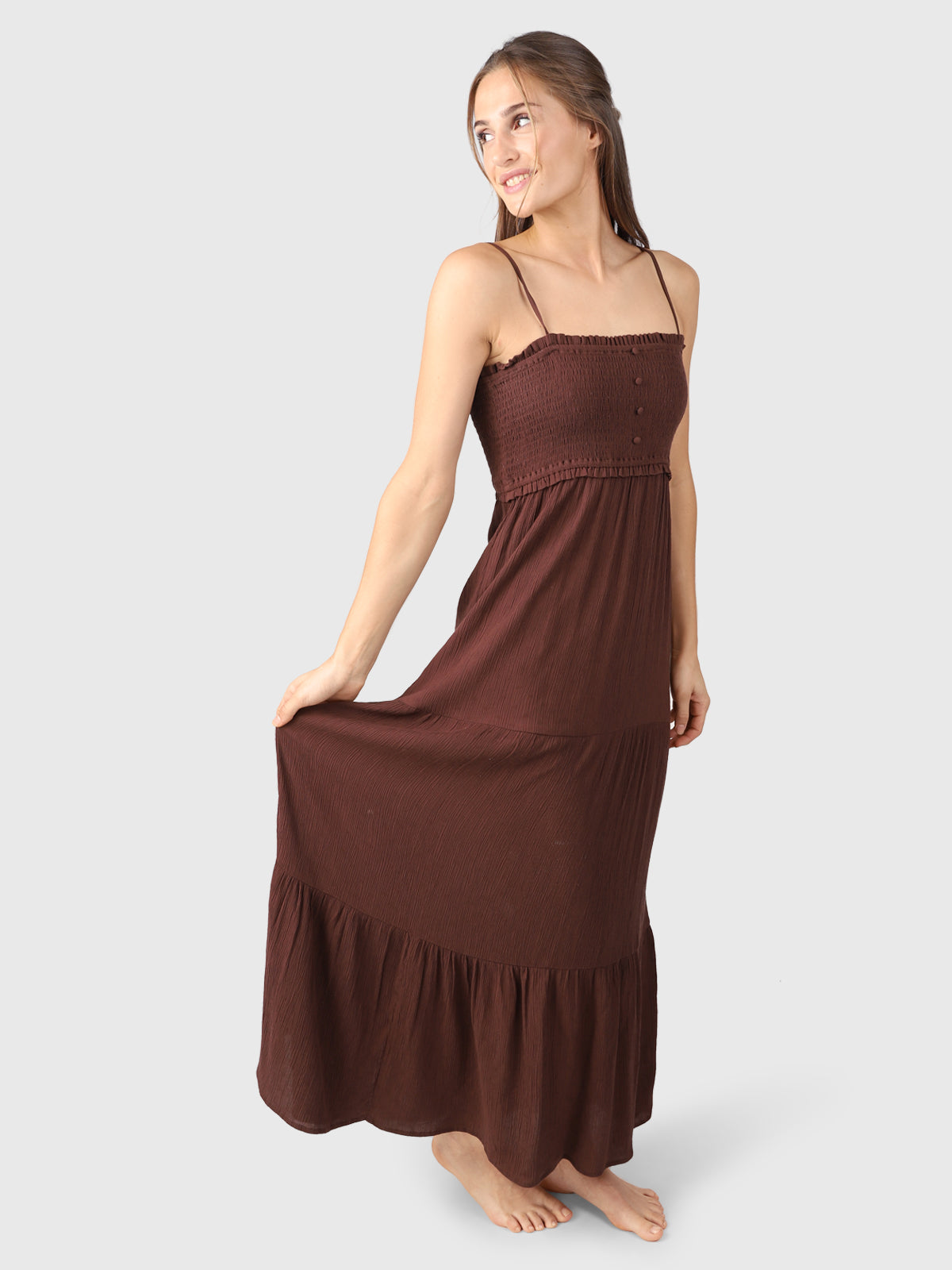 Lorelei Damen Maxi Kleid | Braun