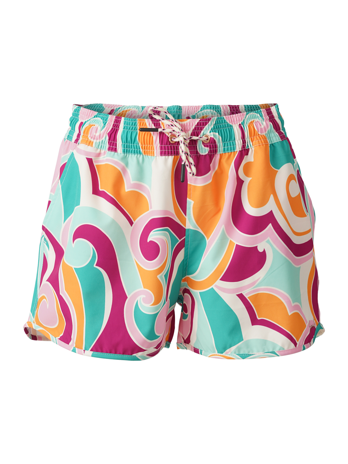 Toluca-Swirl Women Swim Shorts | Multi Color