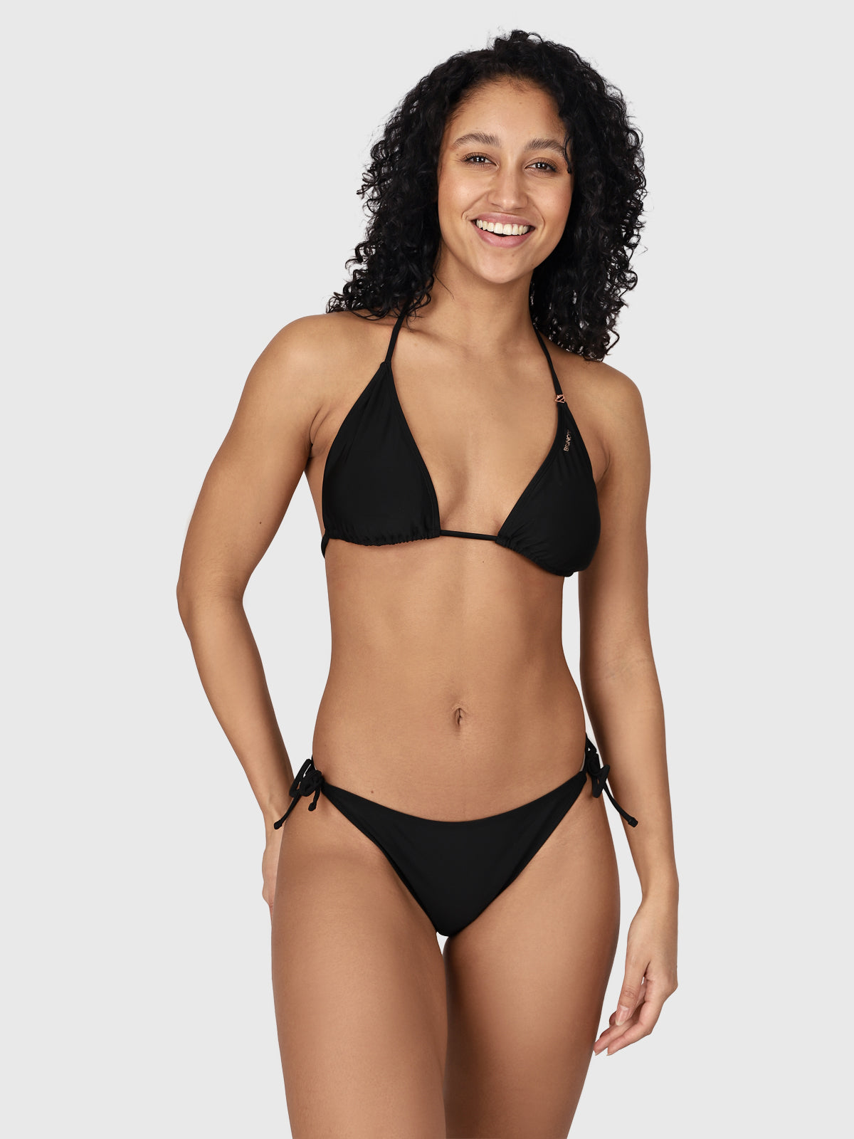 Novalee Women Slider Triangle Bikini Top | Black