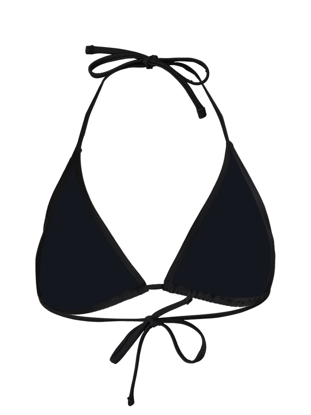 Novalee Women Slider Triangle Bikini Top Black Brunotti