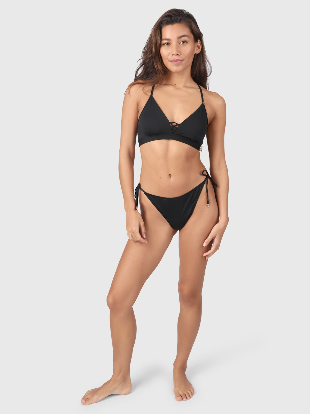 Tally Women Bralette Bikini Top | Black