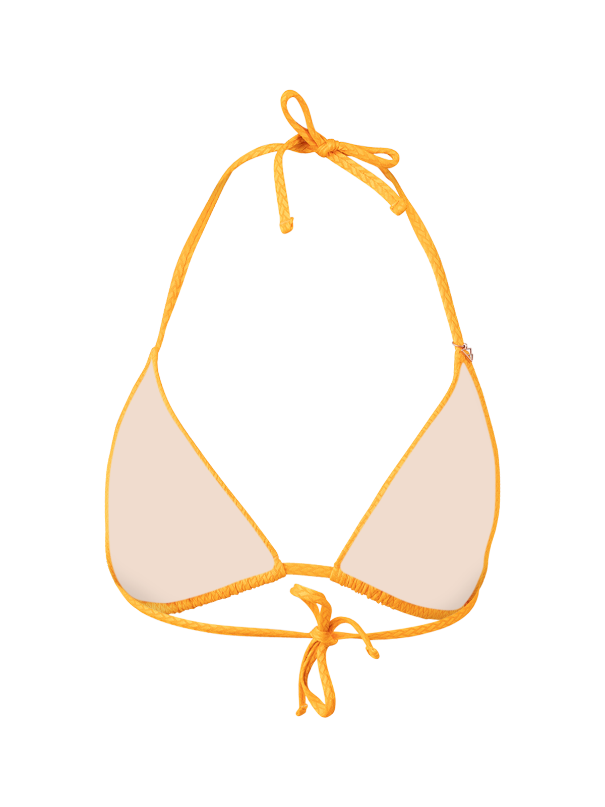 Novalee-STR Damen Slider Triangle Bikini Top | Orange