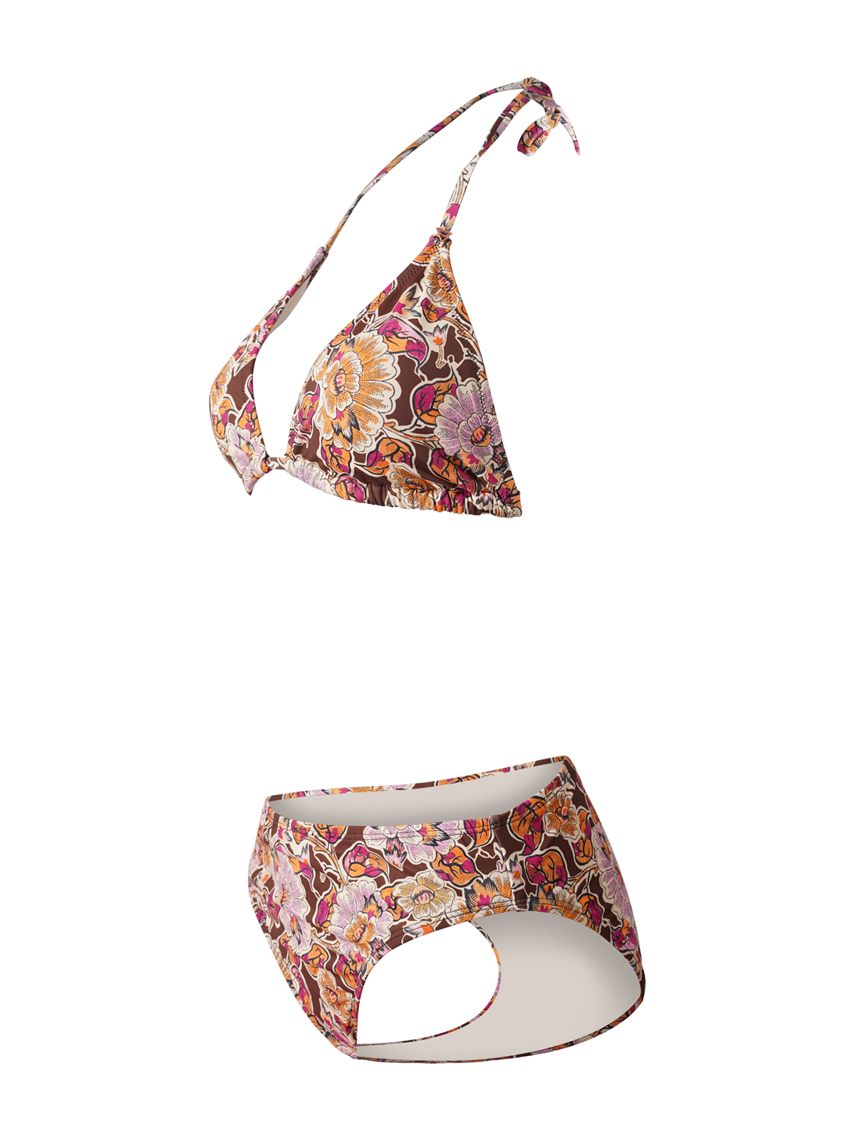Lollypop-Sakai Damen Slider Triangel Bikini Set | Multi Color