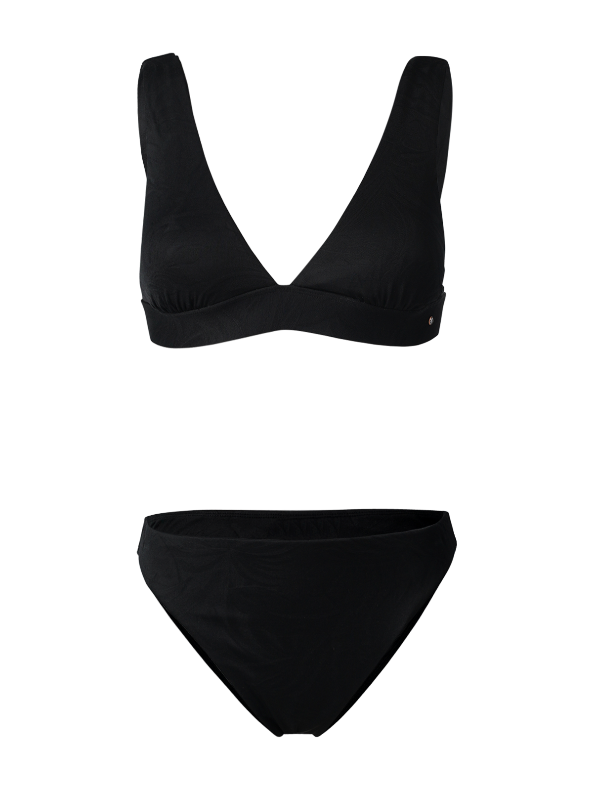 Bodhi-Leaves Women Bralette Bikini Set | Black