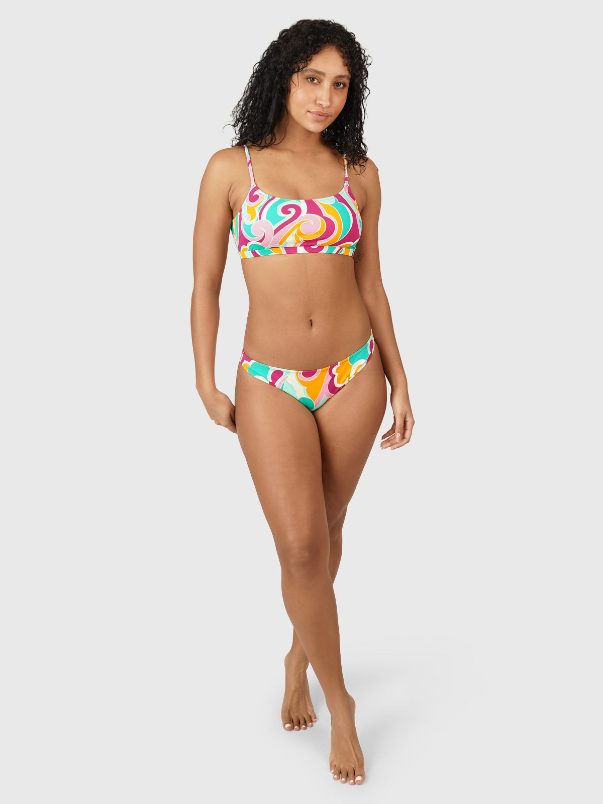 Cruzin-Swirl Damen Bralette Bikini Set | Multi Color