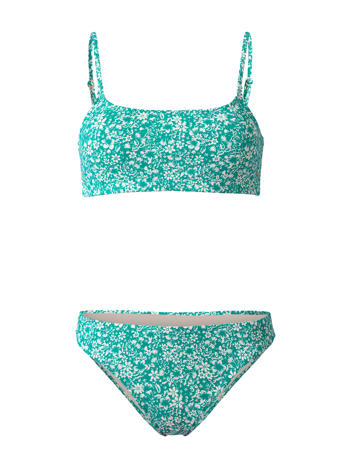 Cruzin-Ditsy Women Sport Bikini Set | Green