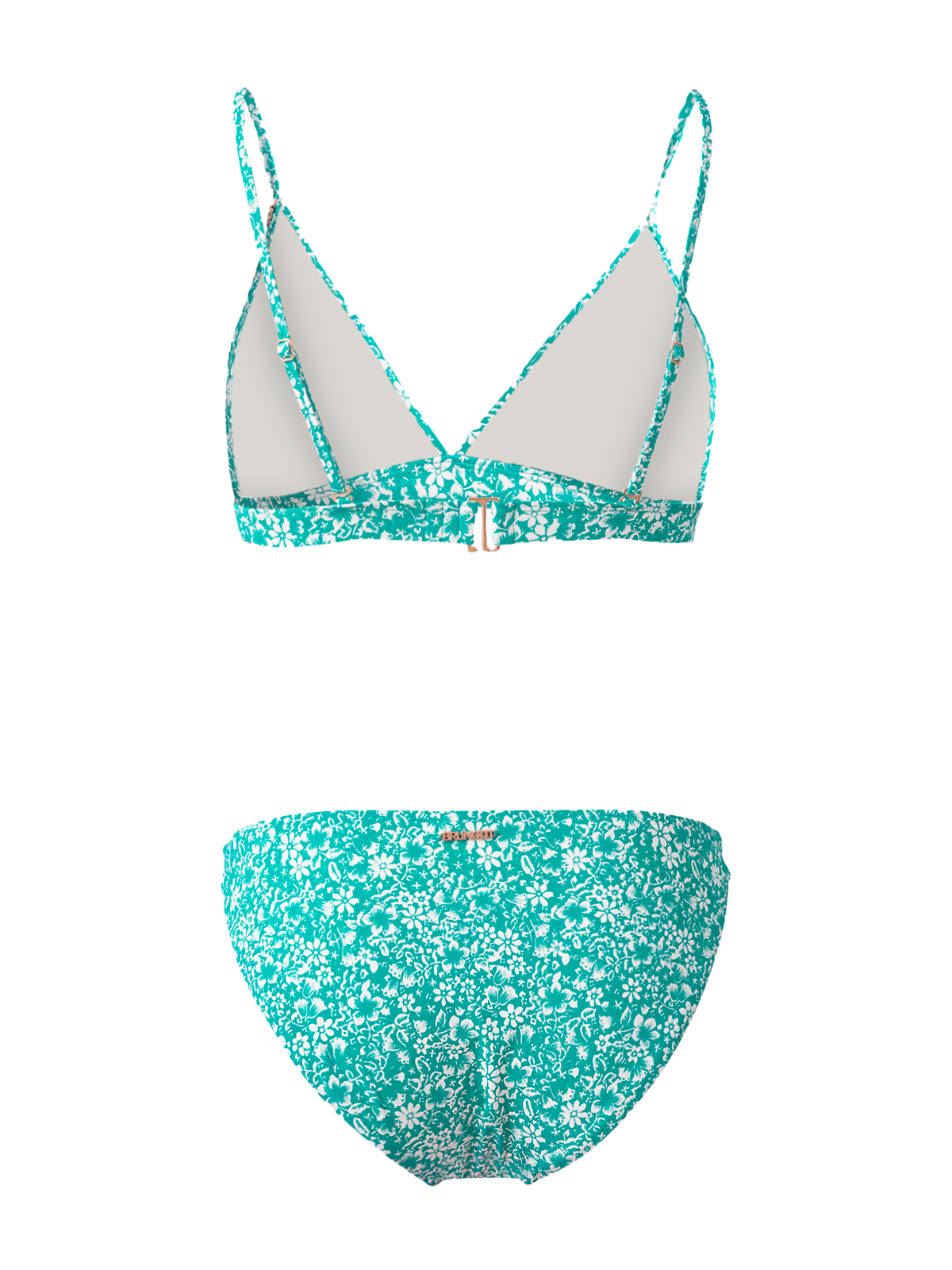 Alison-Ditsy Women Bralette Bikini Set | Green