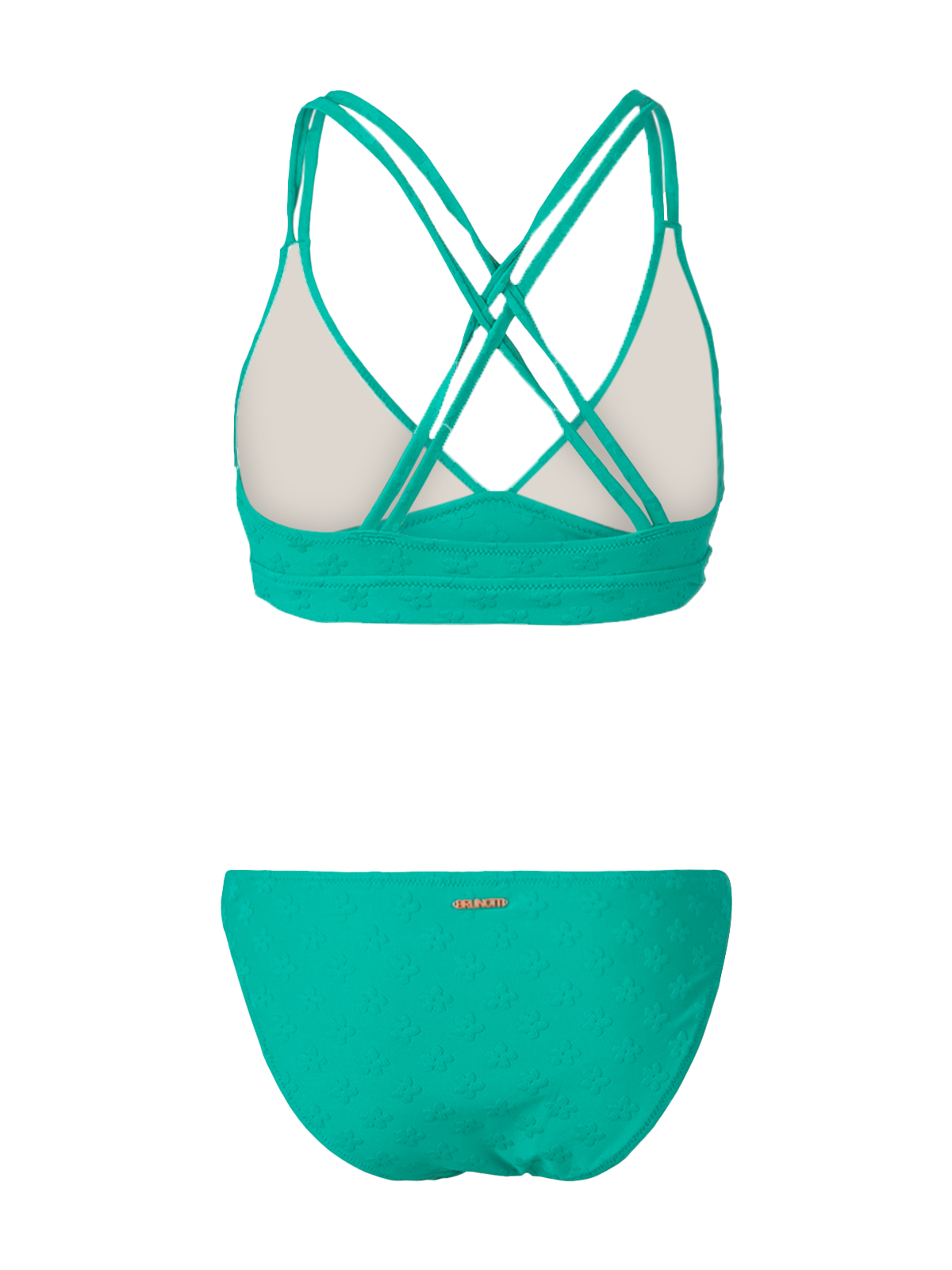 Mika-Daisy Women Bralette Bikini Set | Green