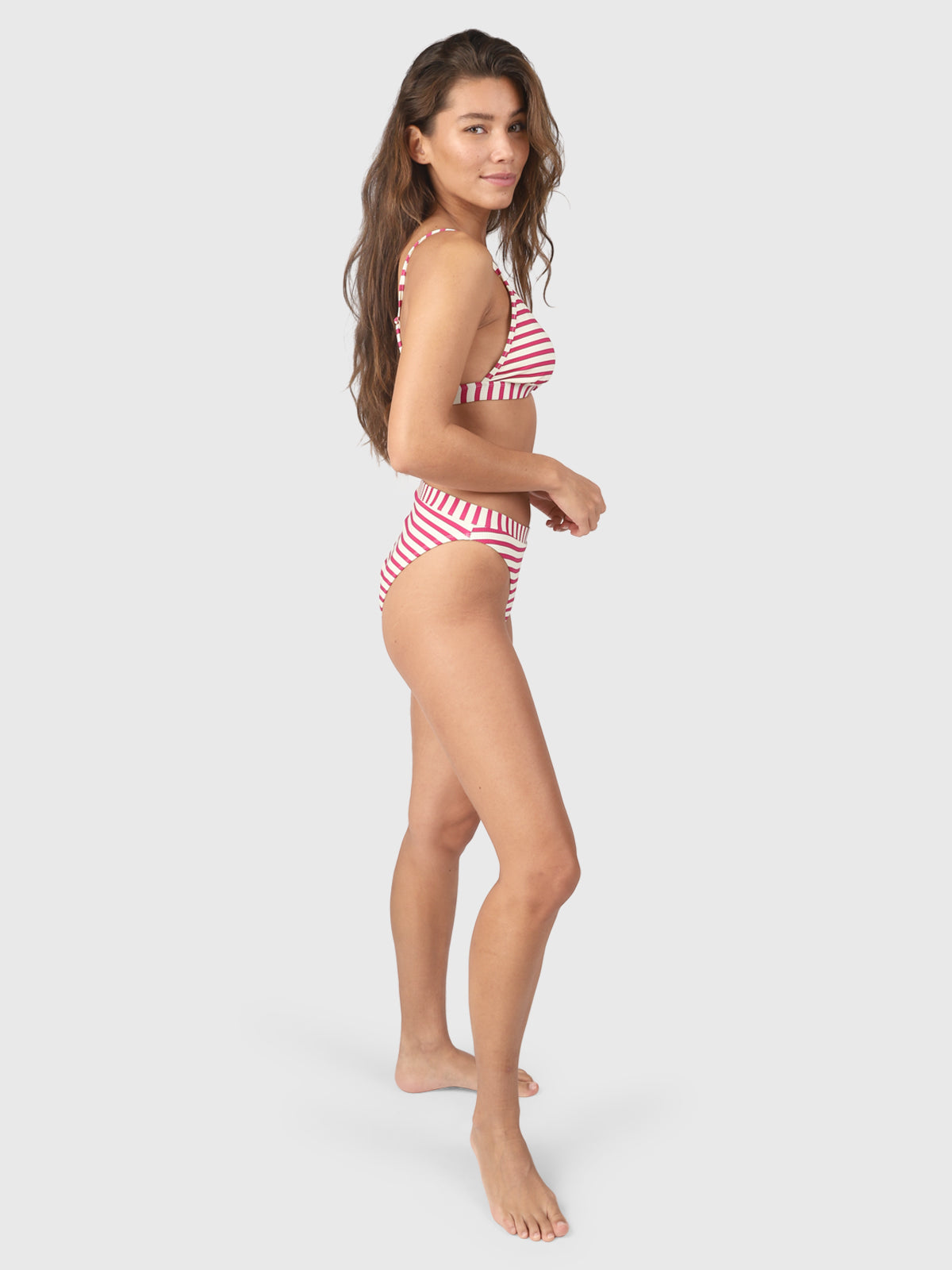 Luna-YD Damen Bralette Bikini Set | Pink