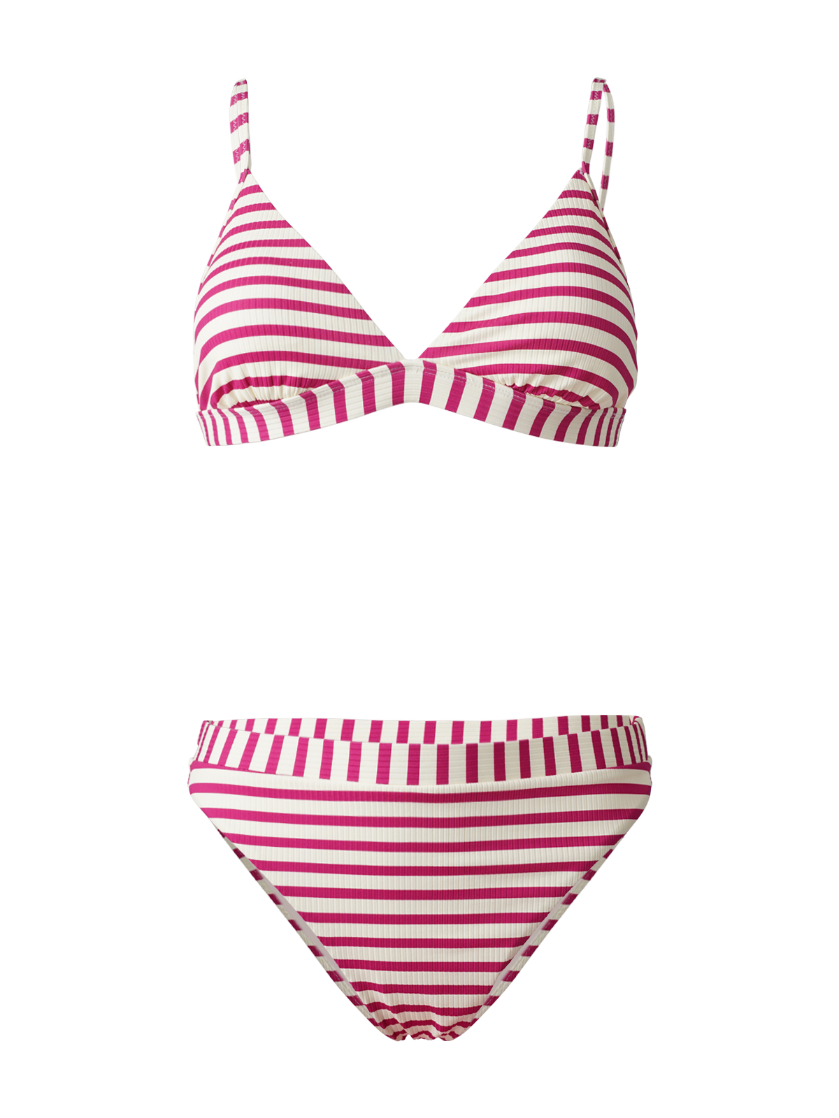 Luna-YD Damen Bralette Bikini Set | Pink