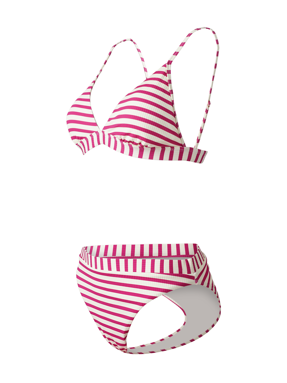 Luna-YD Women Bralette Bikini Set | Magenta