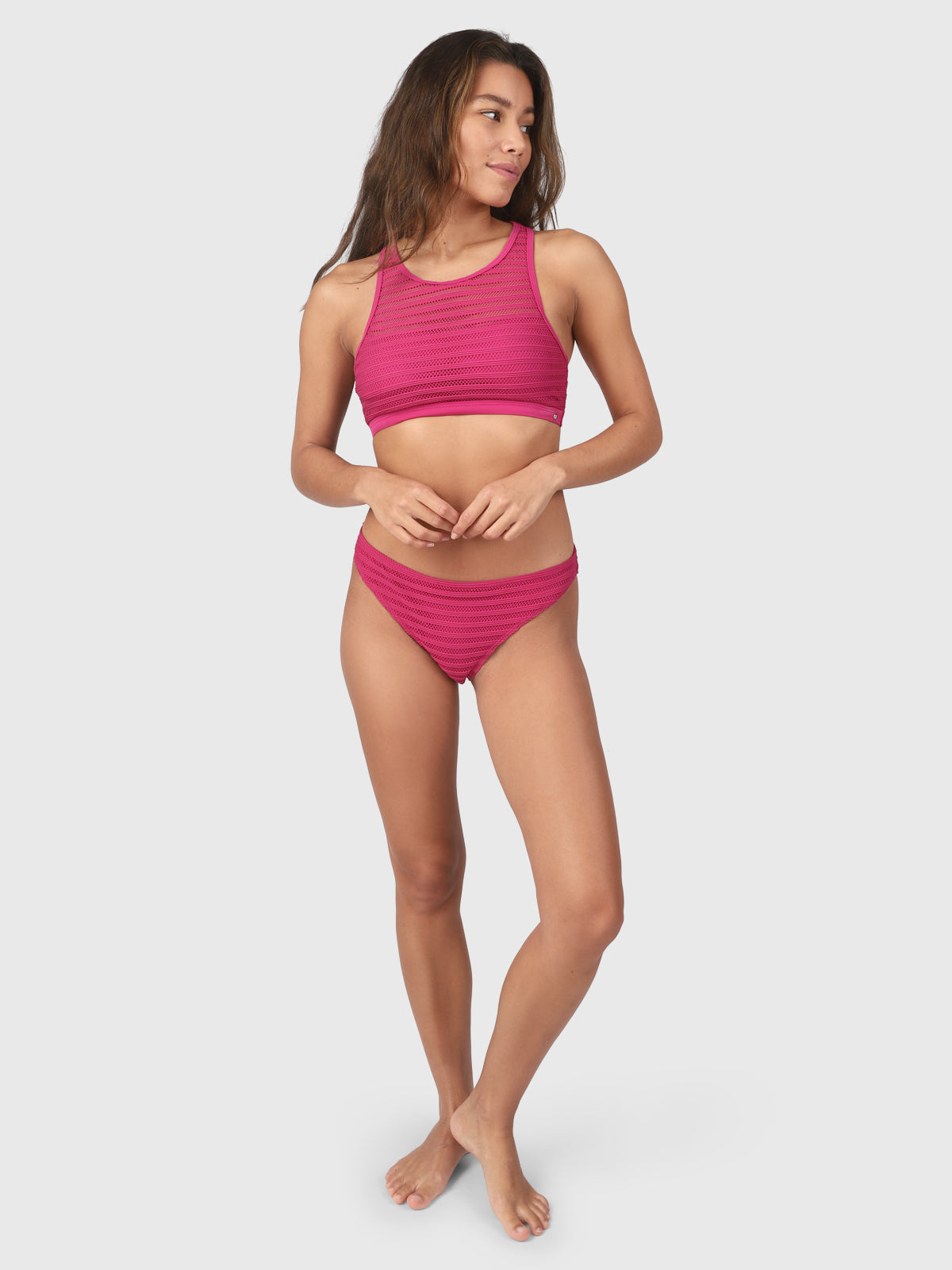 Elena Mesh Dames Sport Bikini Set | Magenta