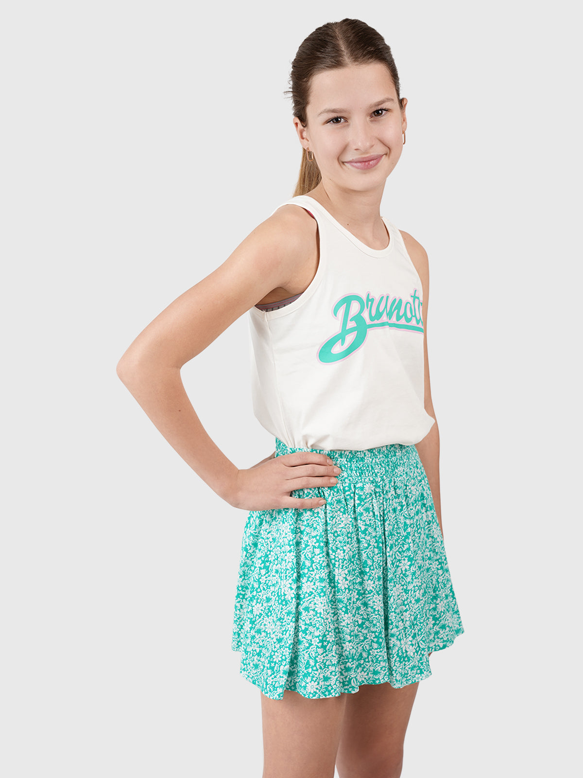 Rainesse-Ditsy Girls Shorts | Green