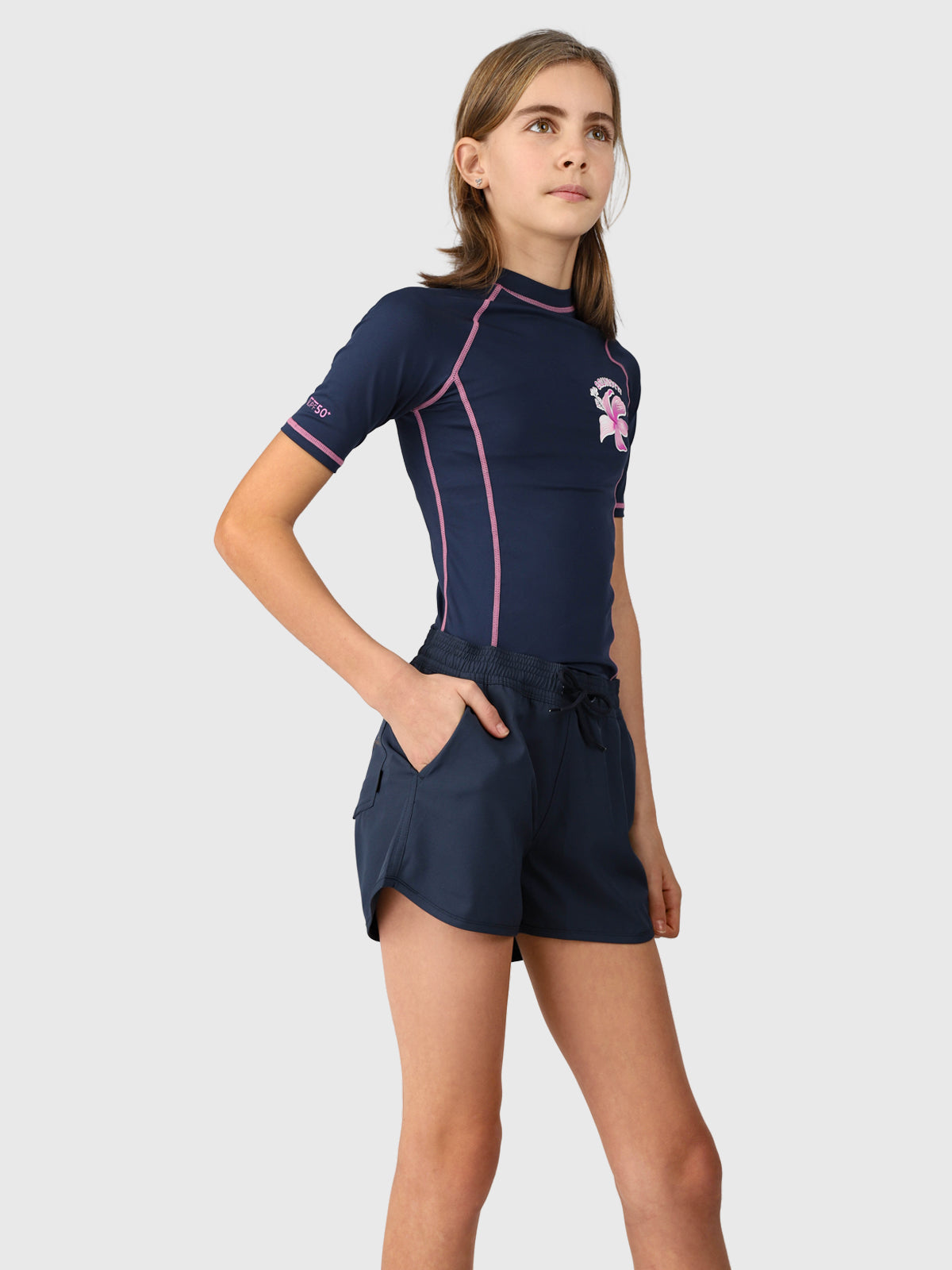Tulya Girls Swim Shorts | Indigo Blue