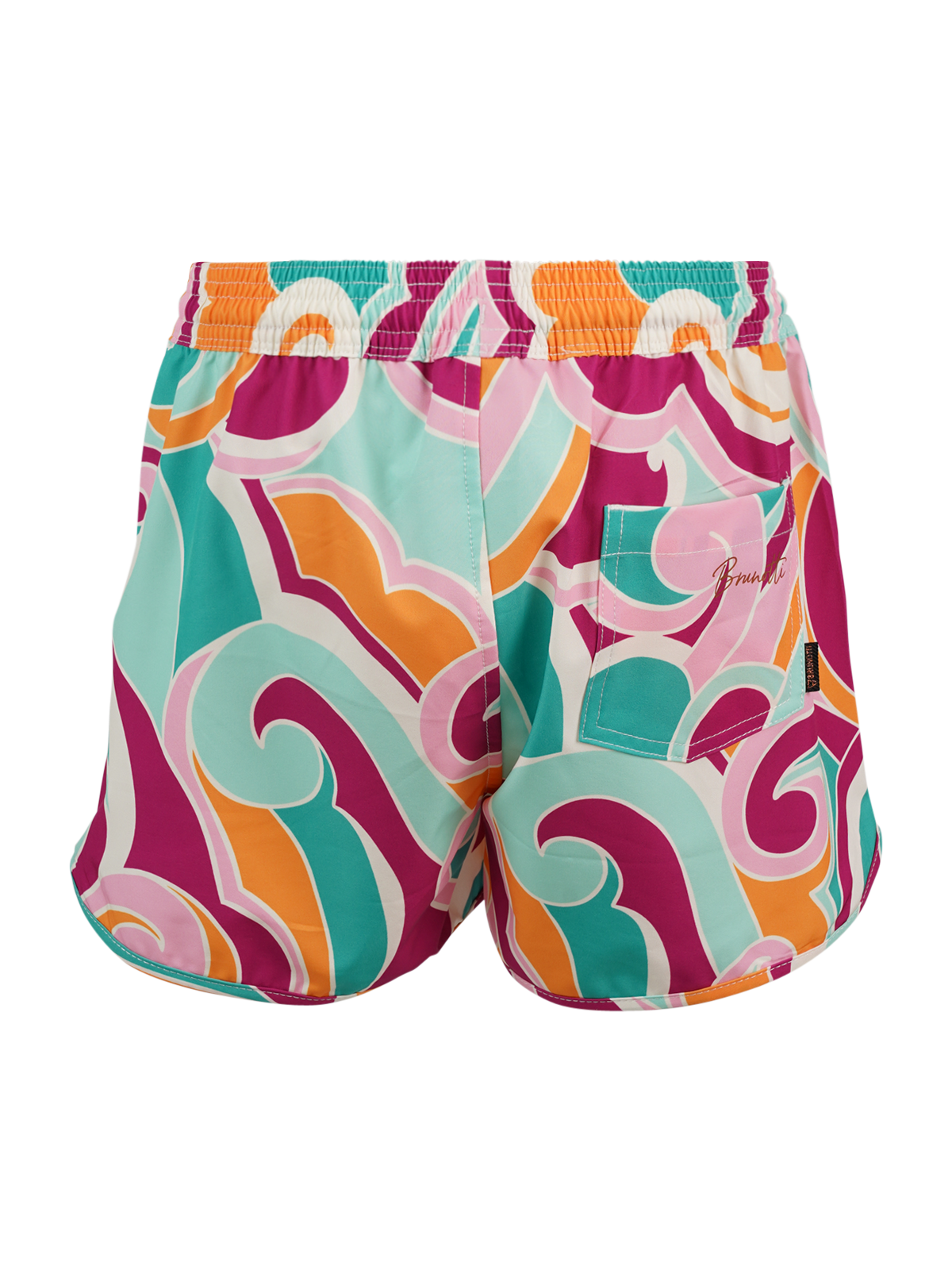 Tulya-Swirl Girls Swim Shorts | Multi Color