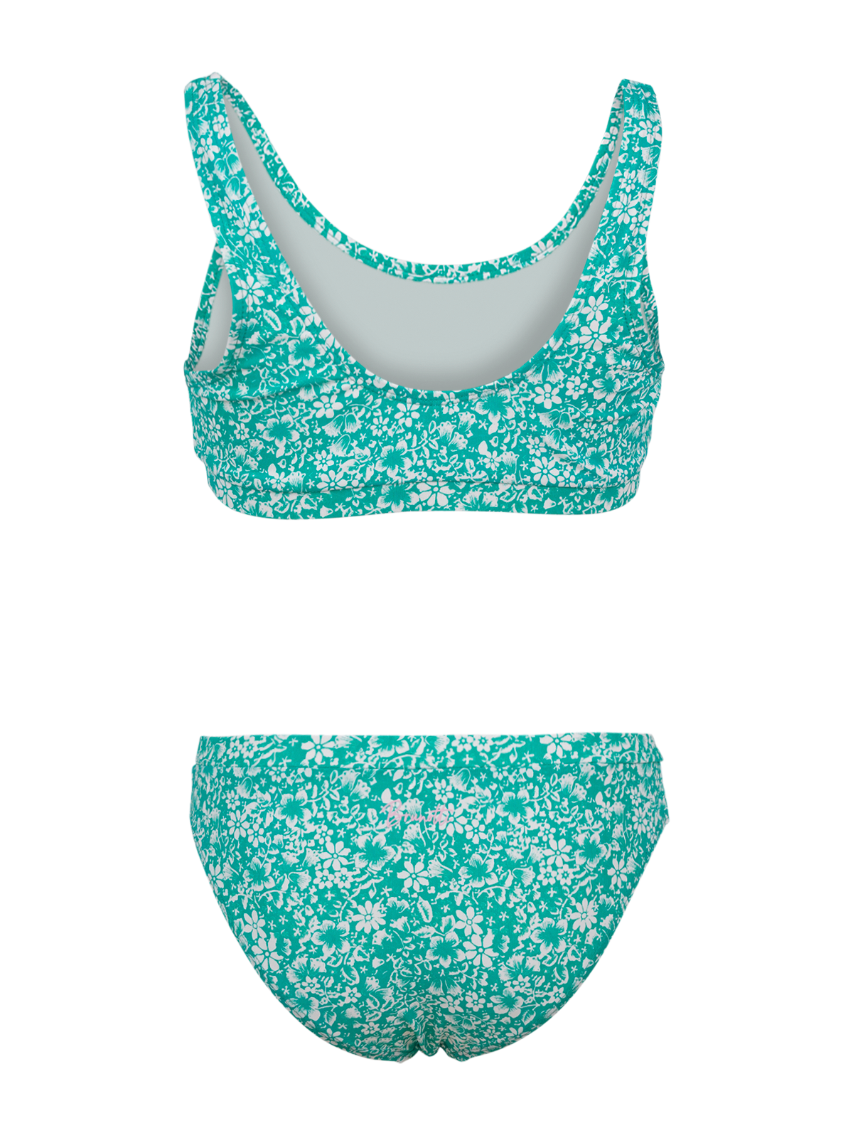Cruzini-Ditsy Mädchen Sports Bikini Set | Grün
