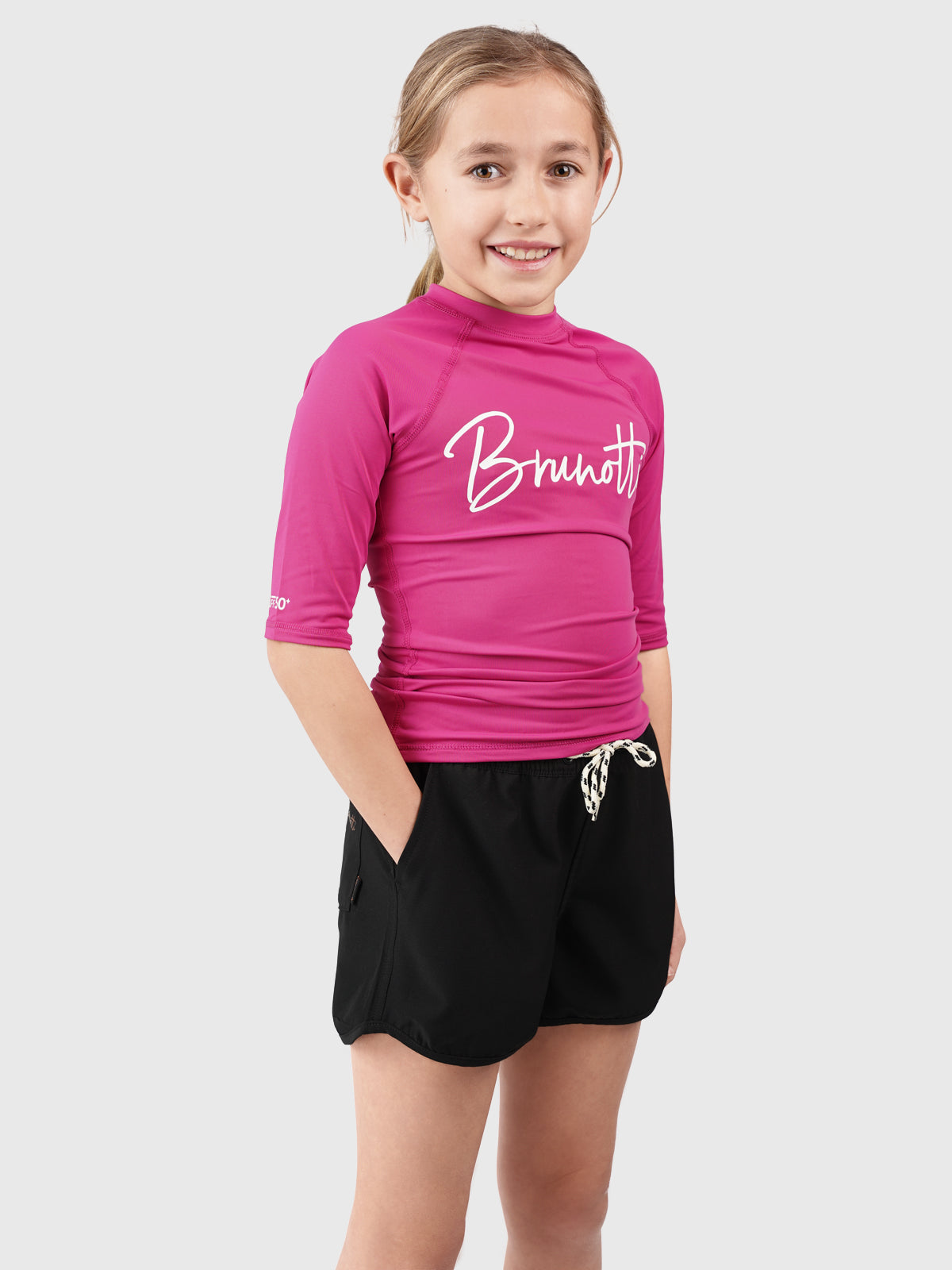 Lineas Girls Rashguard | Pink