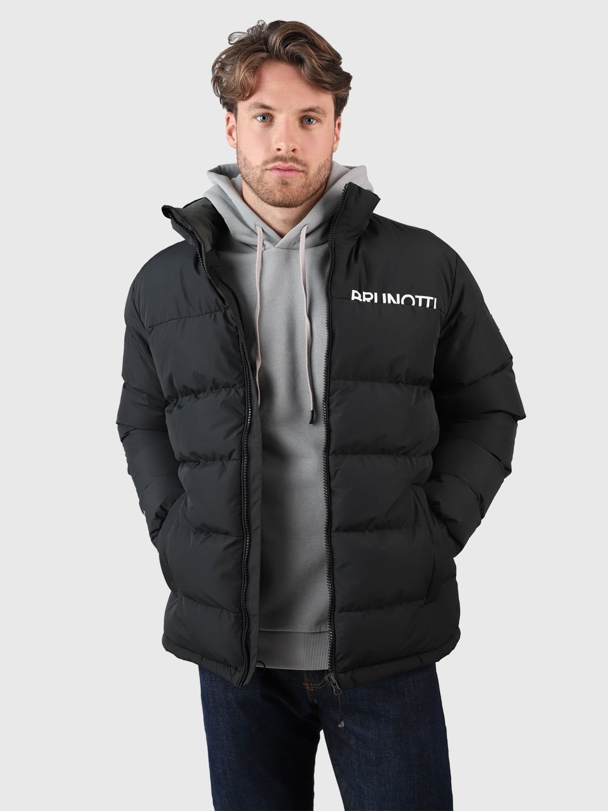H&m Schwarze Puffer Jacke Parka Winterjacke H Und M Herren