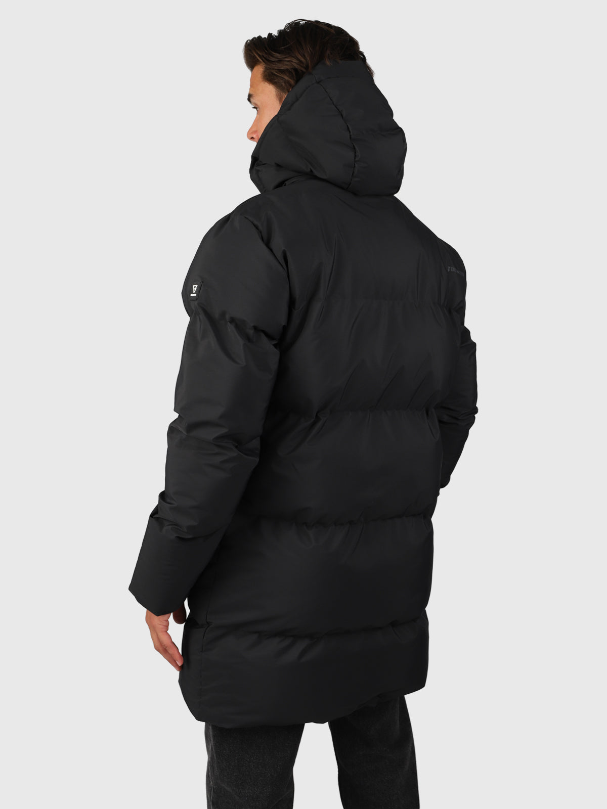 Bigmain Men Long Puffer Jacket | Black