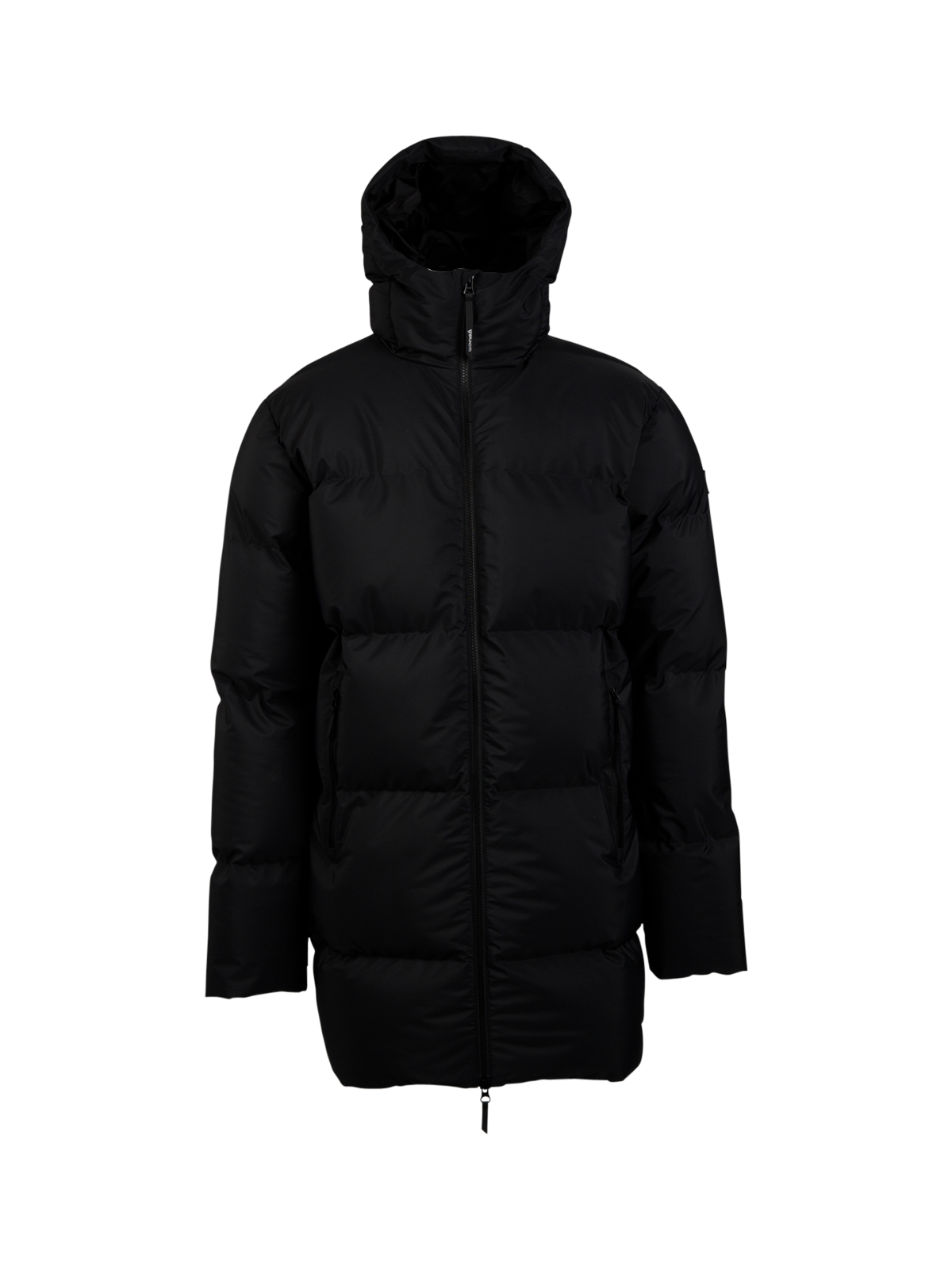Bigmain Herren Lange Pufferjacke | Schwarz