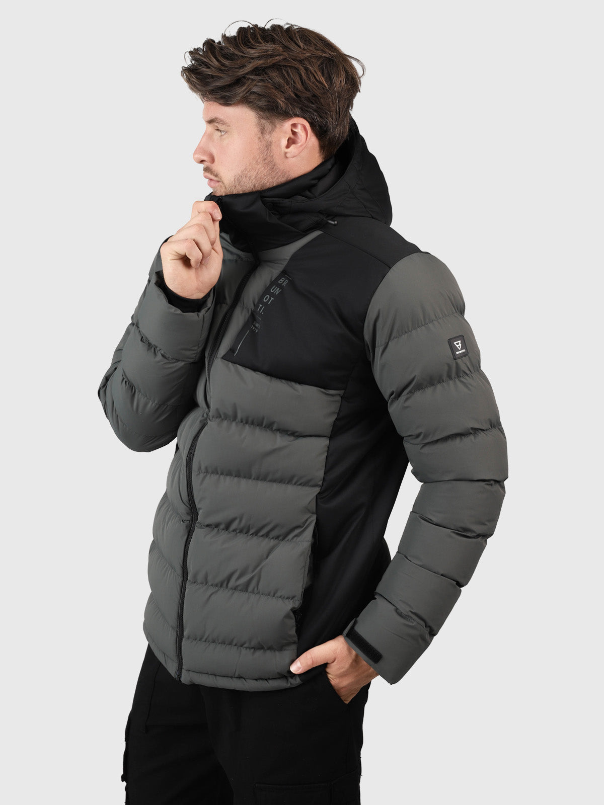 Twyn Men Puffer Jacket | Mud Green