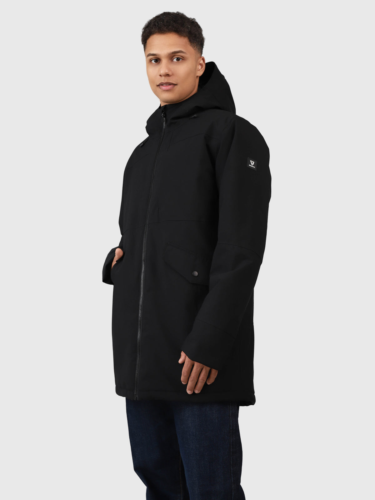 Nelson Herren Parka Regenjacke | Black