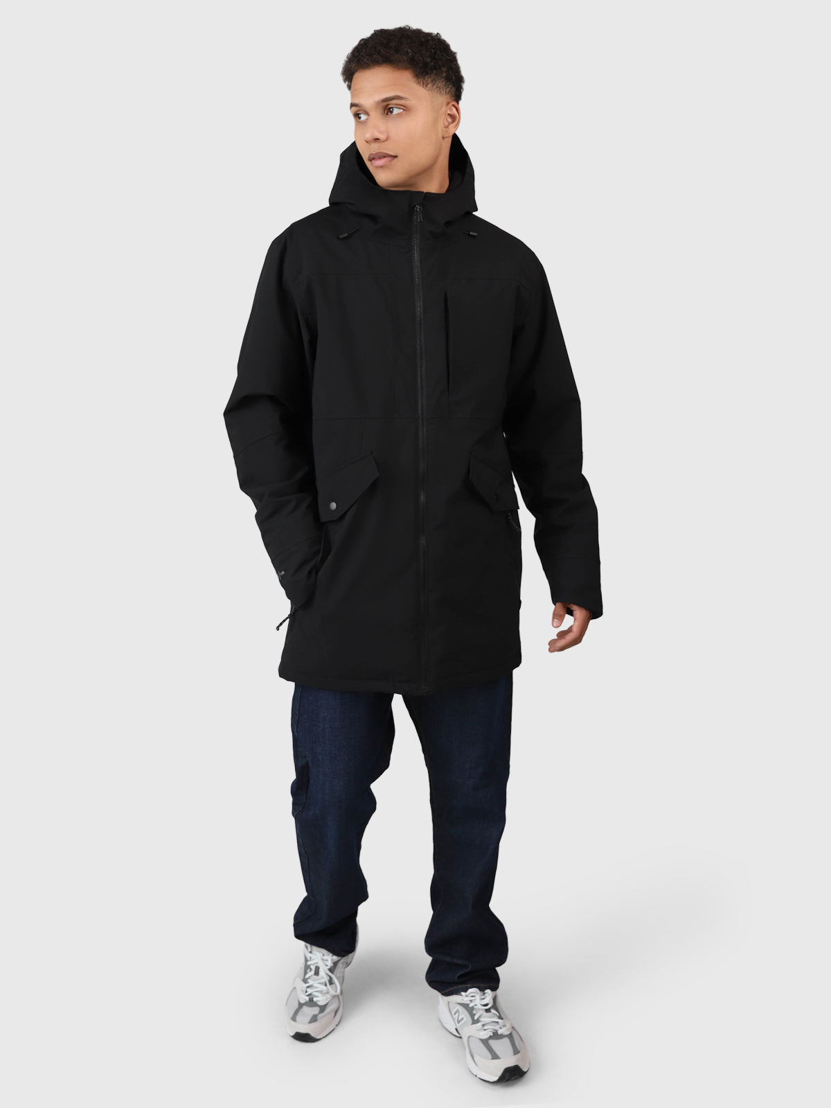 Nelson Herren Parka Regenjacke | Black