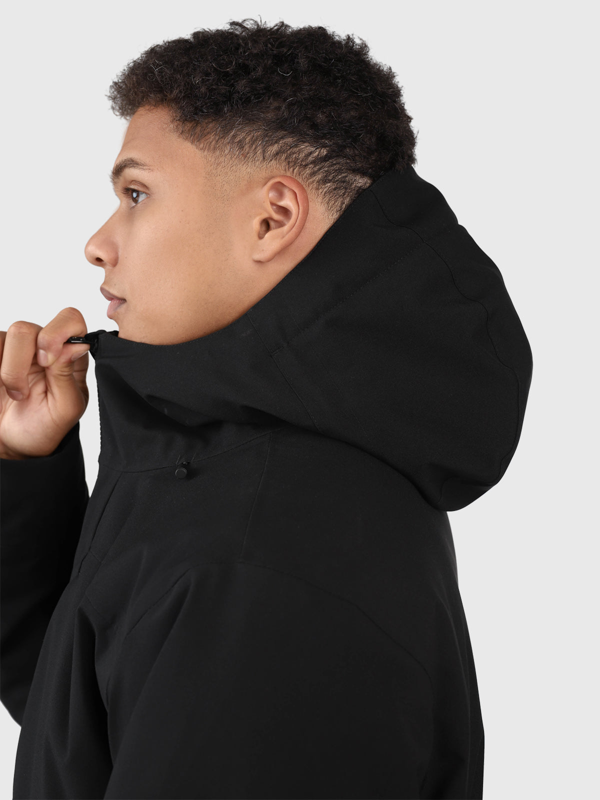 Nelson Herren Parka Regenjacke | Black