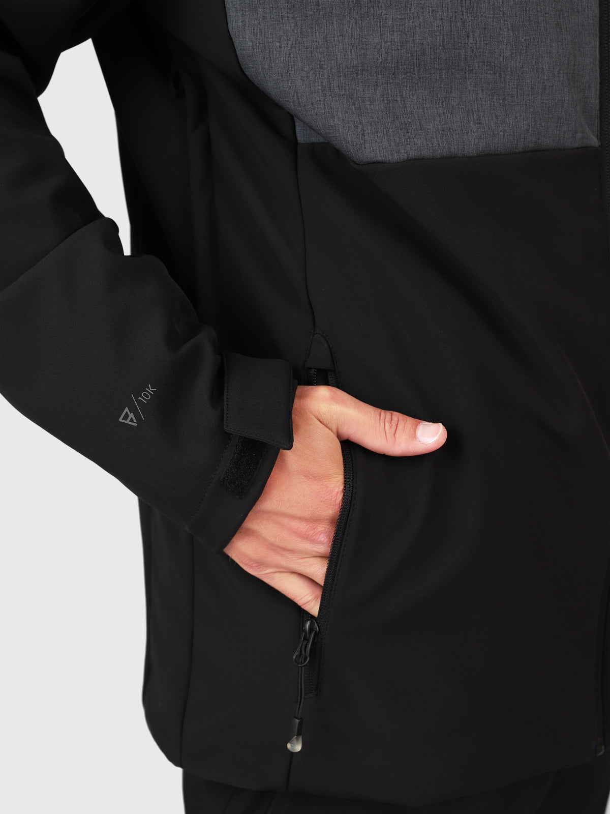 Twinstroke Men Softshell Snow Jacket | Black