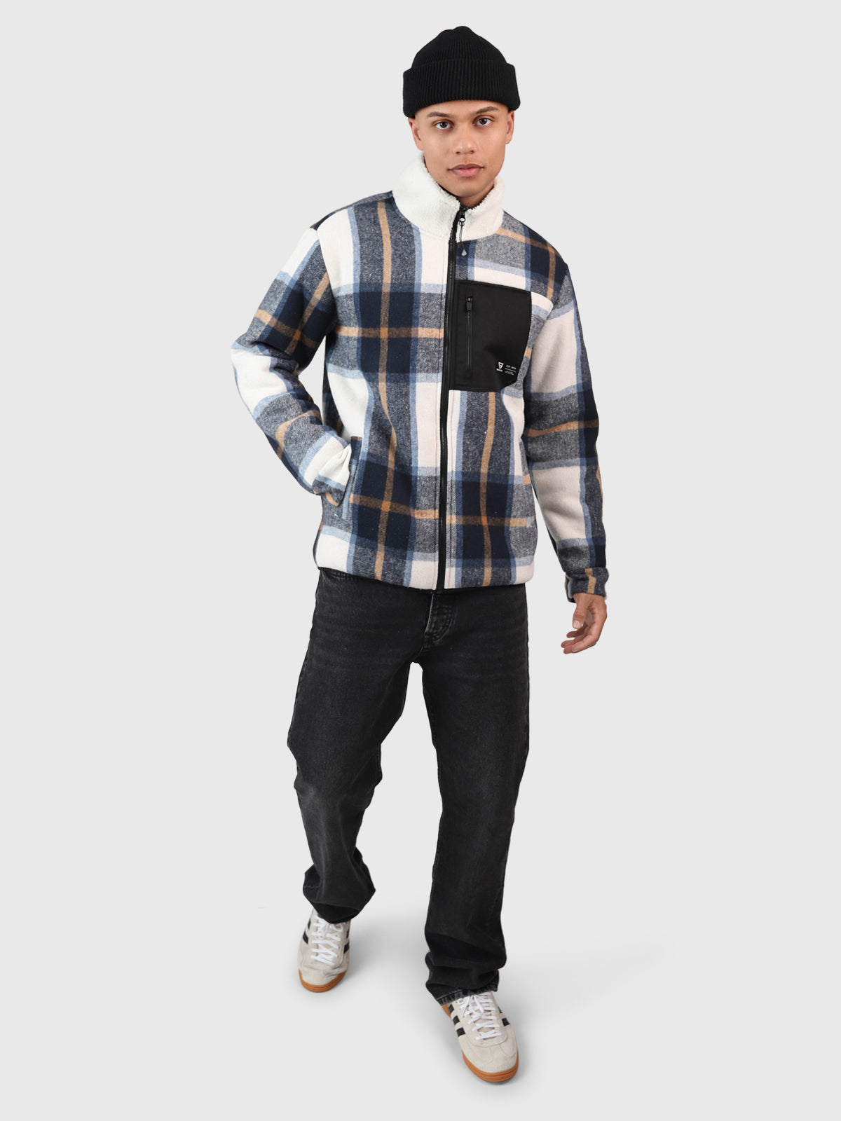 Pello Herren Fleecejacke | Navy